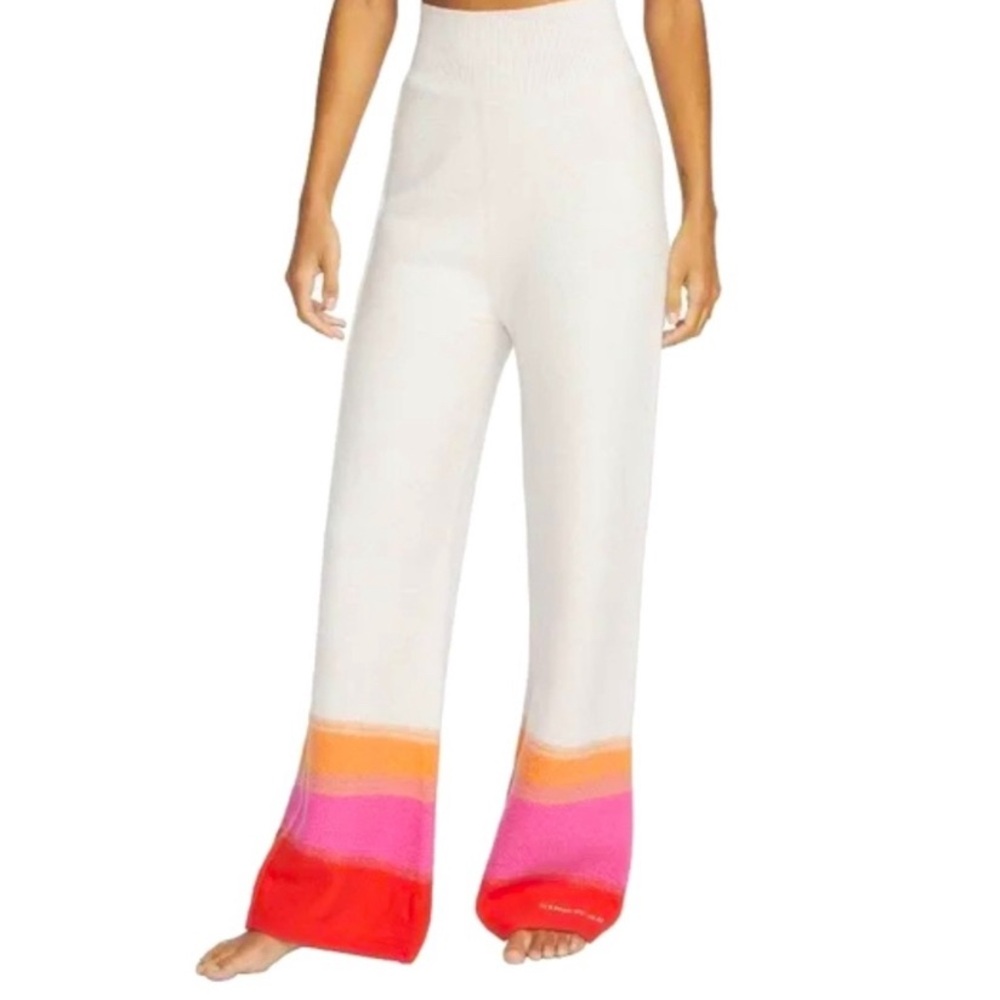 Never Worn- Nike Therma- Fit ADV White and Pink Wide Leg Yoga Pants